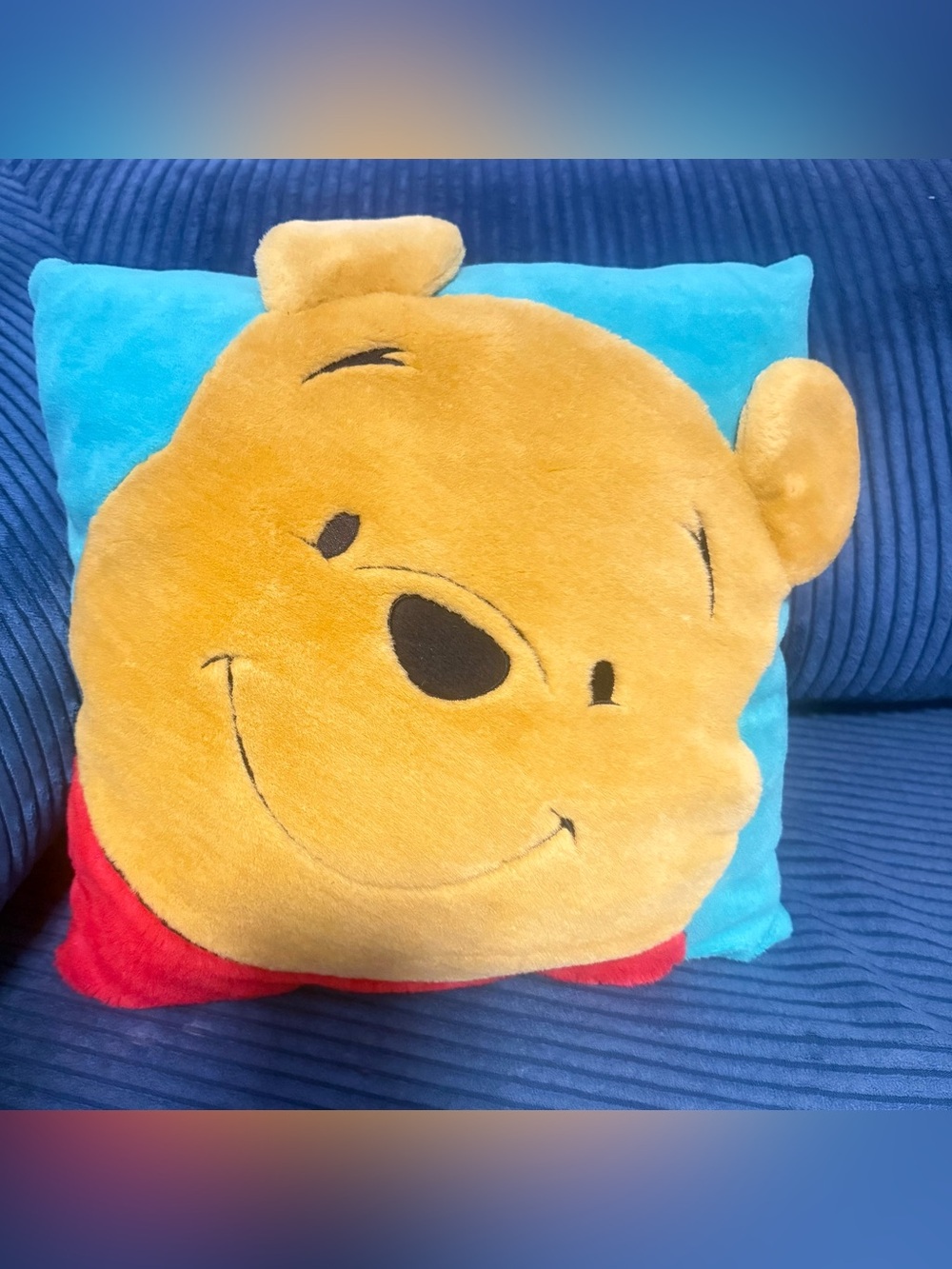 Vintage 90’s Disney Winnie the Pooh Face Pillow Plush